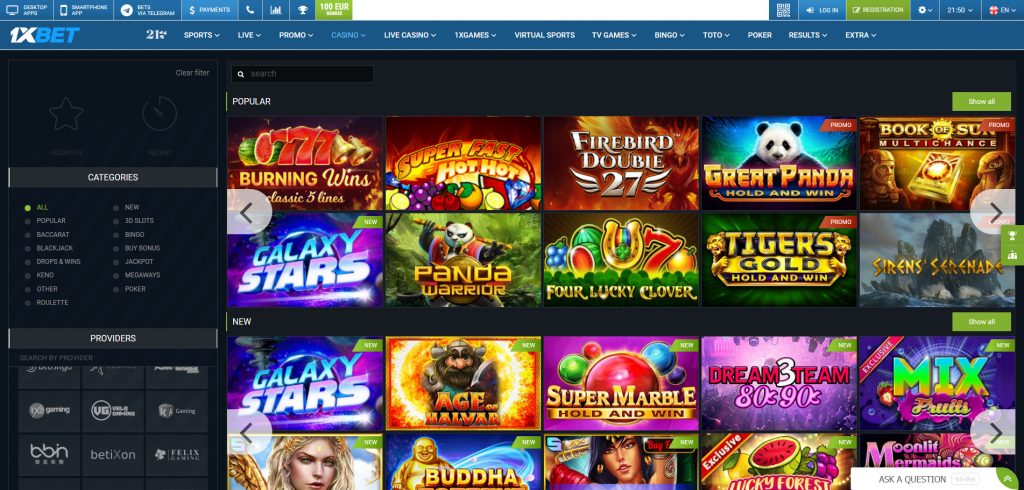 1xBet Free Games