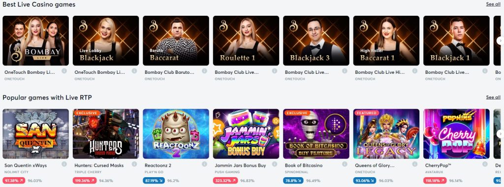 Juegos de Bitcasino.io