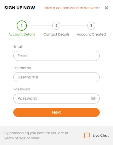 HotBet Casino Registration