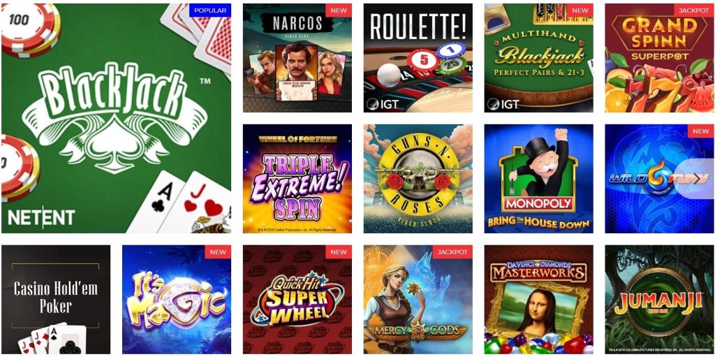 Jogos de Cassino Online de Língua Francesa