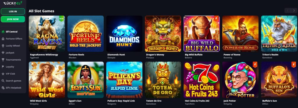 Lucky Elf Casino bonus