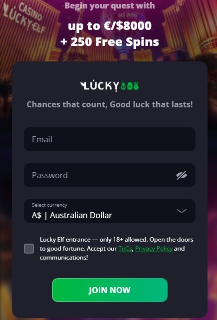 Lucky Elf Login