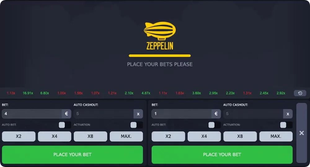 Zeppelin Game Bet Juego Zeppelin Apuesta